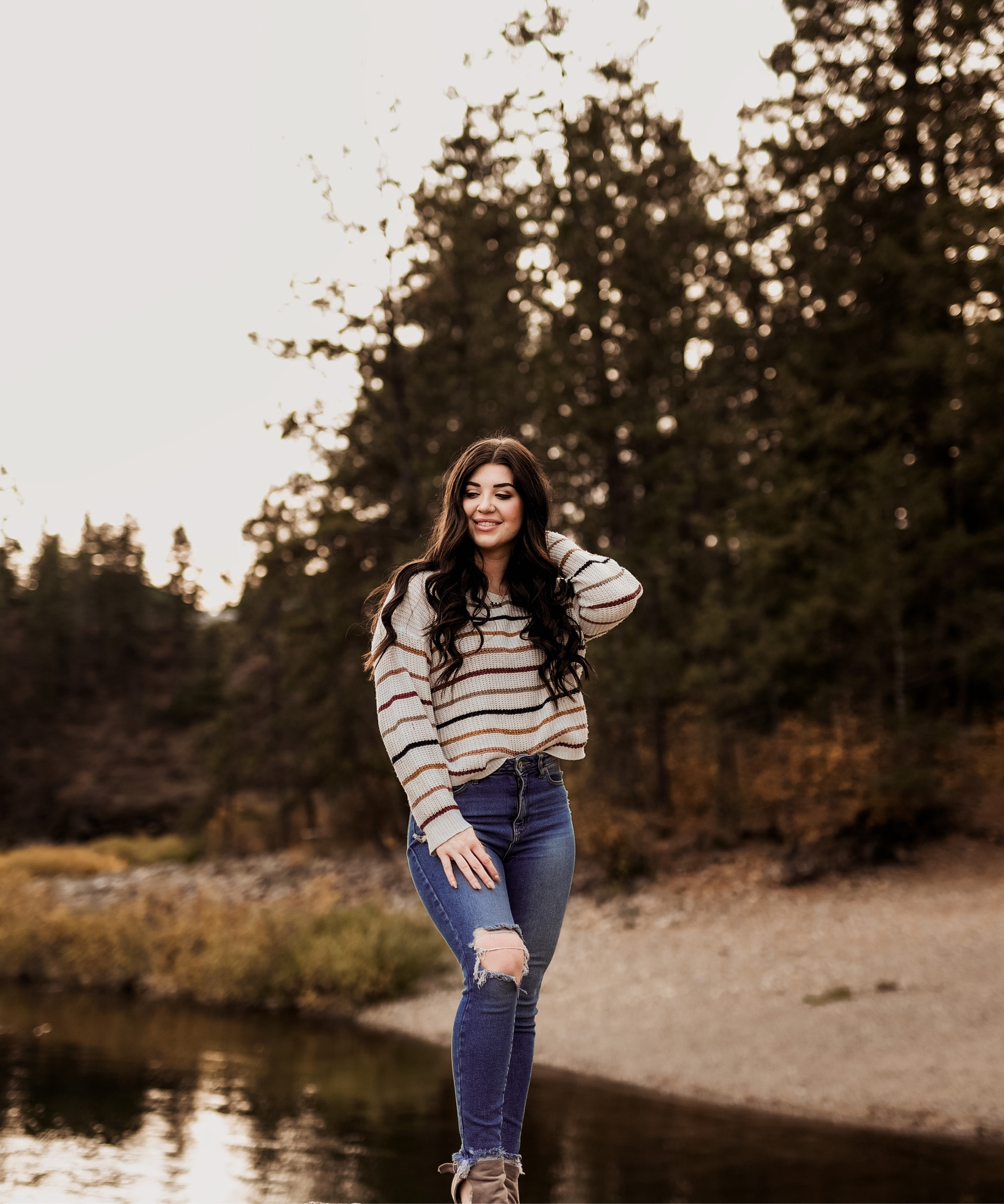 Striped sweater | blue jeans| photoshoot | fall outfit 

#LTKSeasonal #LTKfit #LTKFind