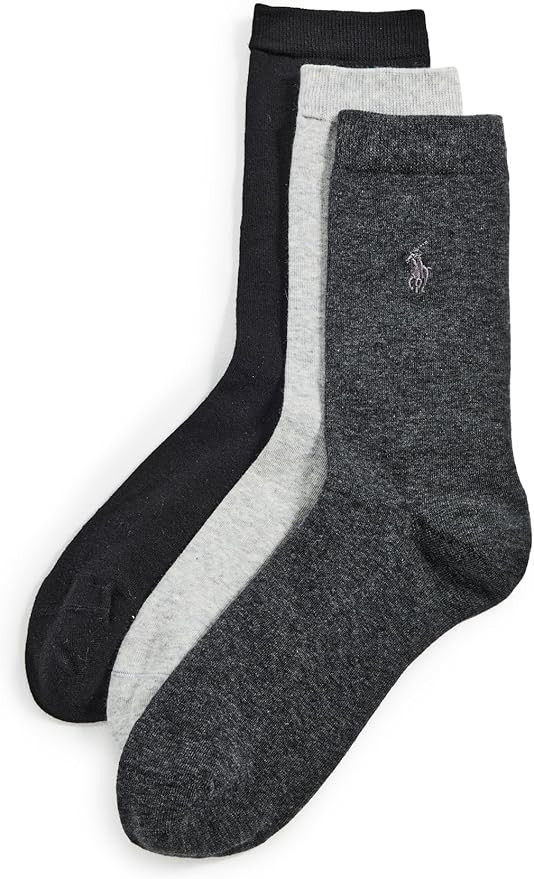 POLO RALPH LAUREN Women's Classic Flat Knit Socks 3 Pack | Amazon (US)