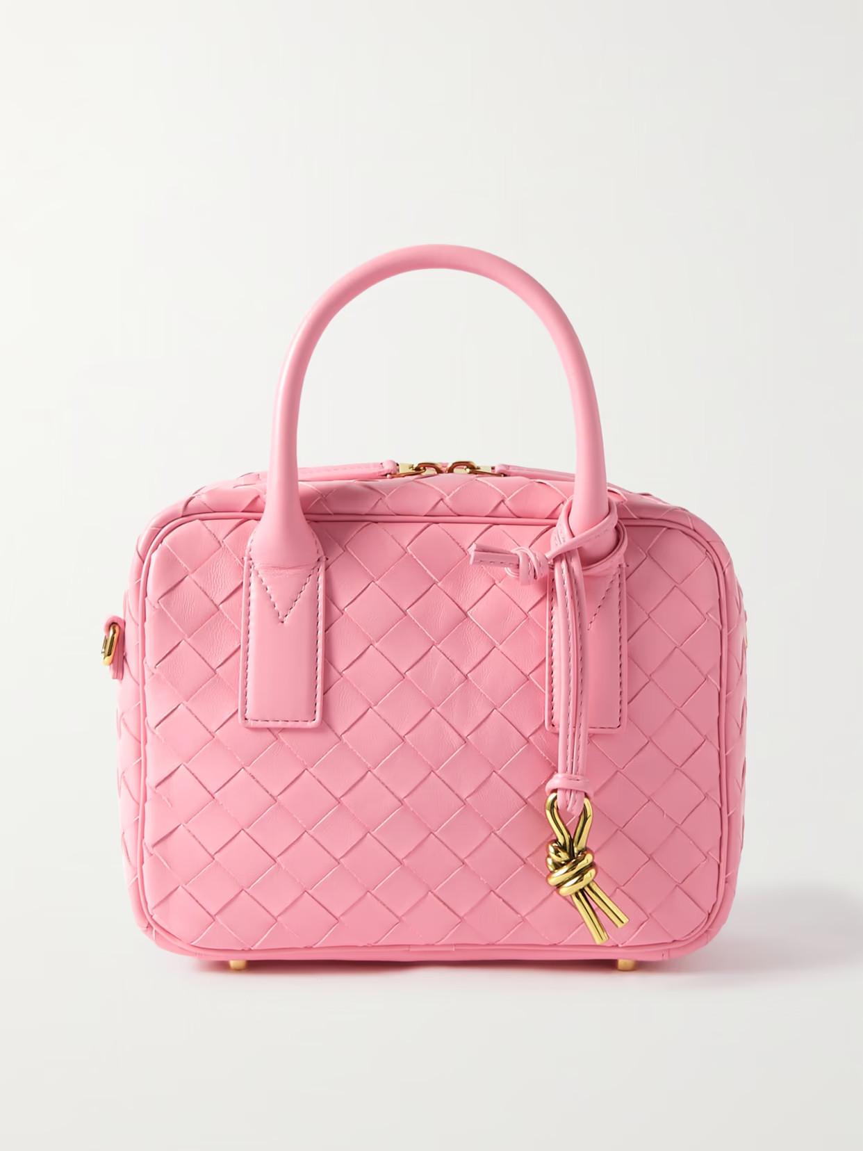 Bottega Veneta - Getaway Small Intrecciato Leather Tote - Pink | NET-A-PORTER (UK & EU)