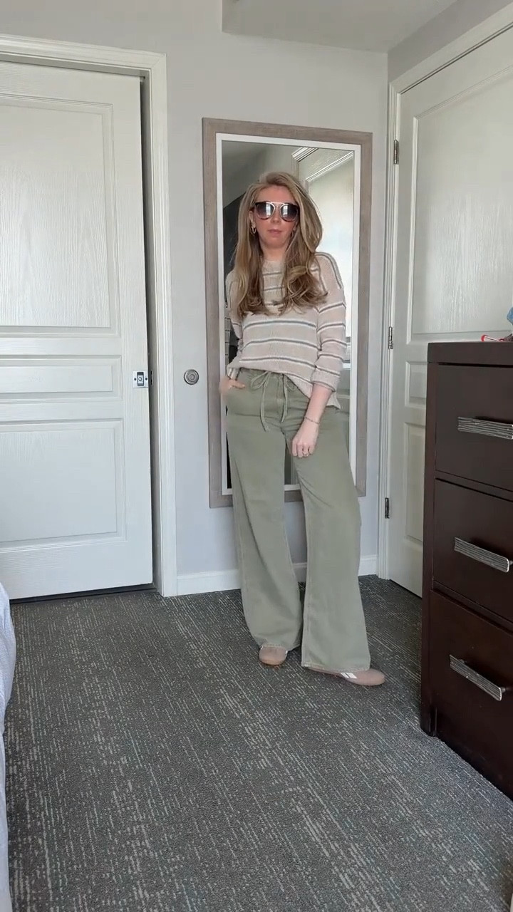 Elevated casual spring outfit ✨

Yellow sweatshirt: small
Striped sweater: small
Green tie waist jeans: 26 
Sneakers: I can’t find them online but got them from TJ maxx!

Spring outfit / get dressed with me / gdwm / casual style / styling outfits / for her / Heather Blair 

#LTKootd #LTKgrwm #LTKSeasonal