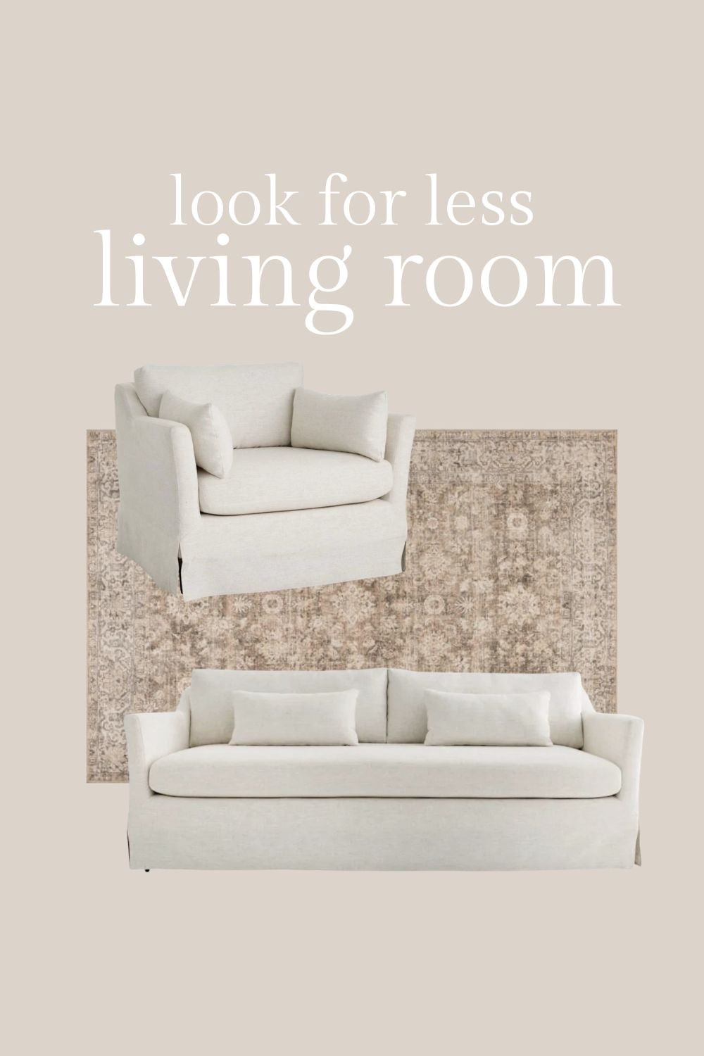 Pretty sofas and chairs from At Home. High end look for less.