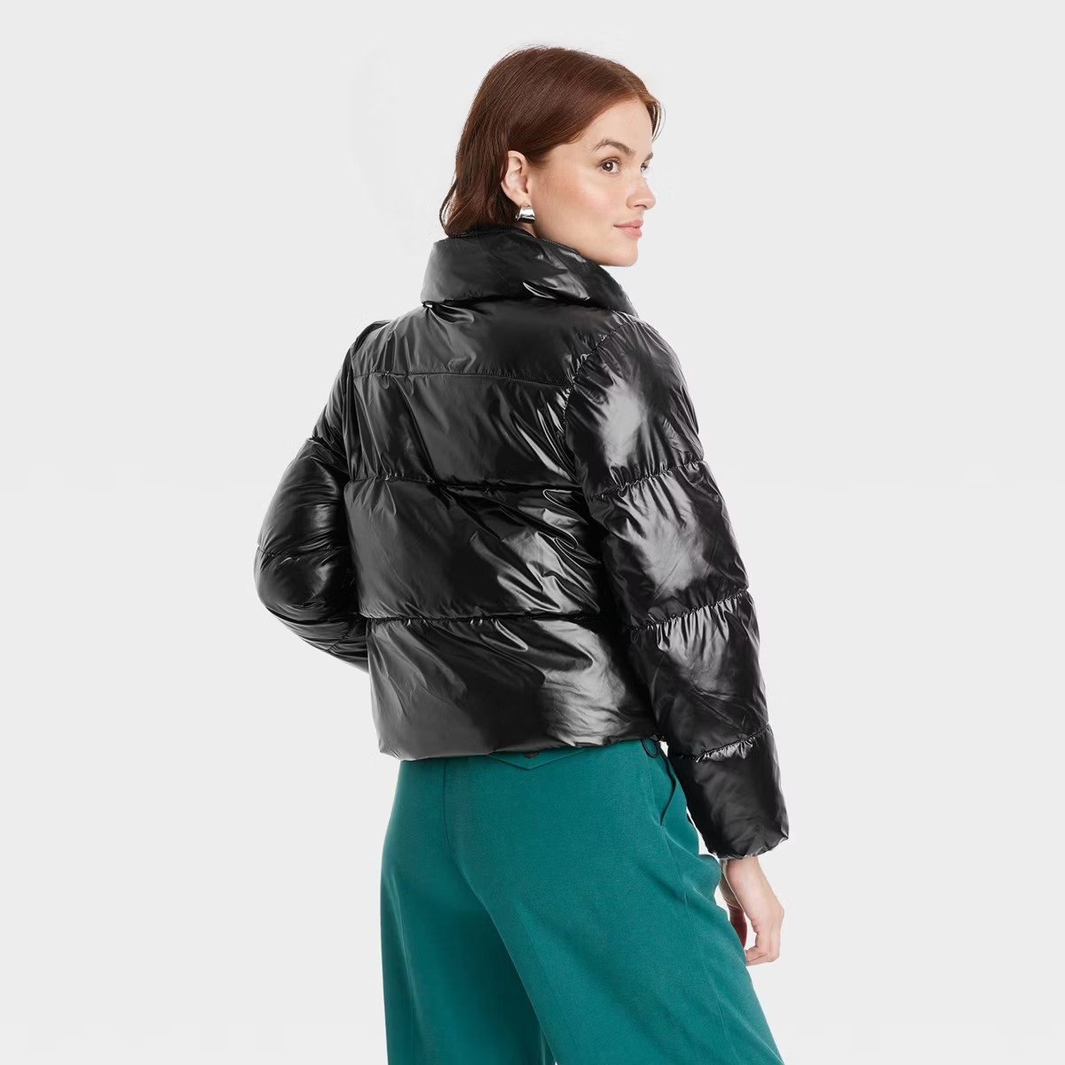 Women's Short Relaxed Puffer Jacket - A New Day™ | Target