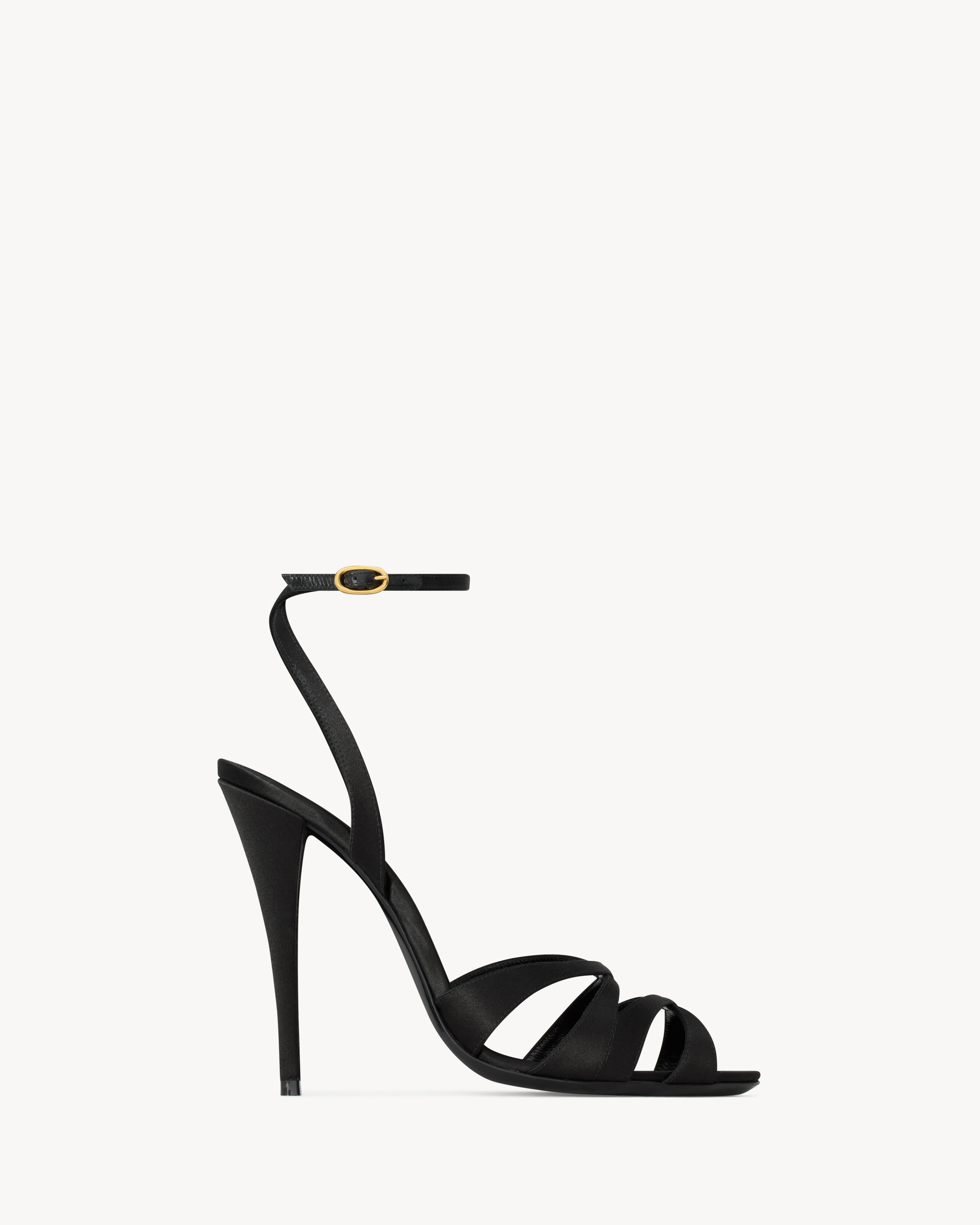 CHANDELLE sandals in satin crepe | Saint Laurent Inc. (Global)