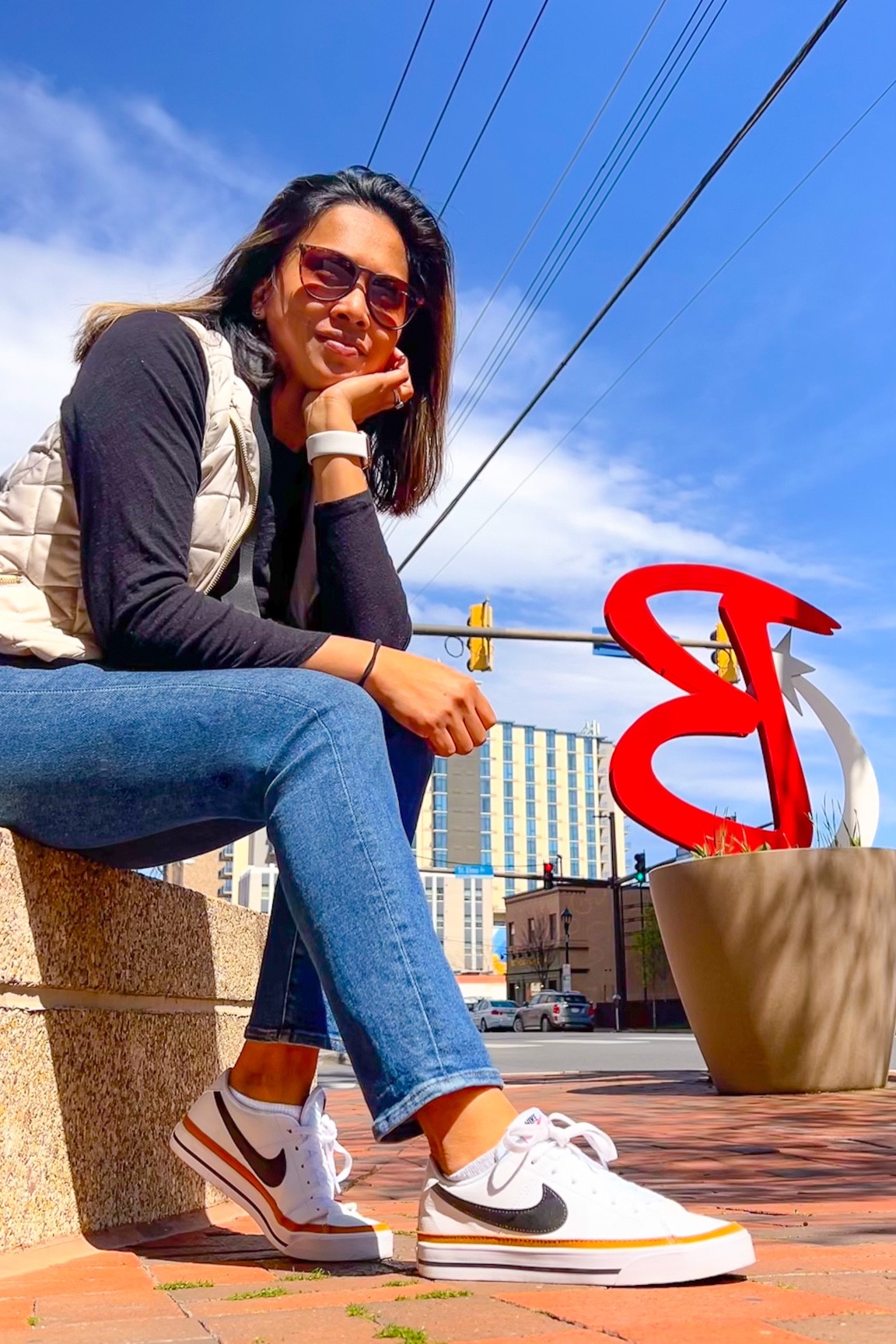 My fave casual white sneaker 👟
I’ve been looking for a unique white sneaker that also has some neutral tones, since that’s the majority of my wardrobe. Found these Nike Court Legacy shoes and I LOVE THEM. Dress up, dress down, super comfy and not too narrow. 

#LTKshoecrush #LTKunder100 #LTKSeasonal