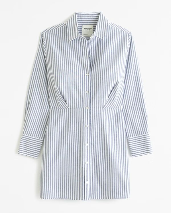 Women's Relaxed Mini Shirt Dress | Women's New Arrivals | Abercrombie.com | Abercrombie & Fitch (US)