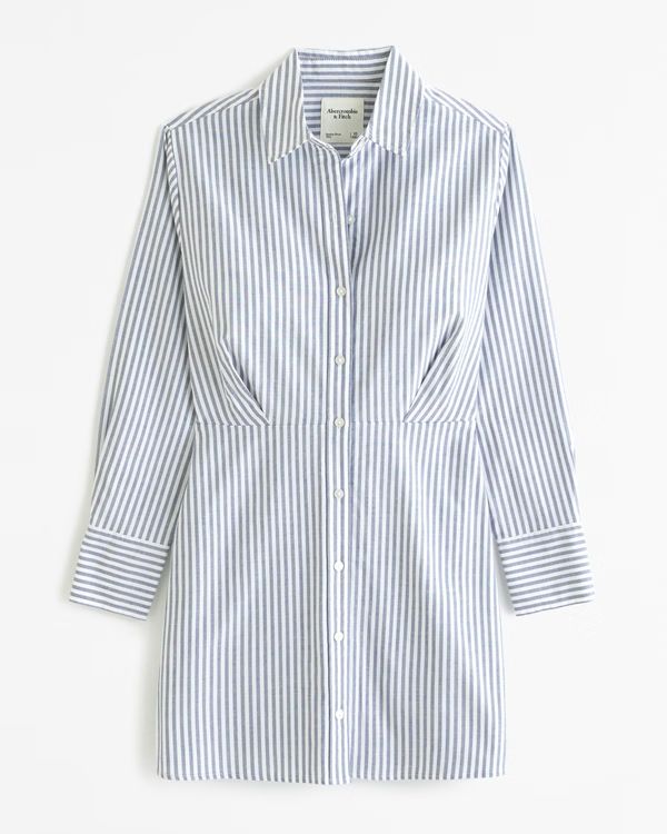 Relaxed Mini Shirt Dress | Abercrombie & Fitch (US)