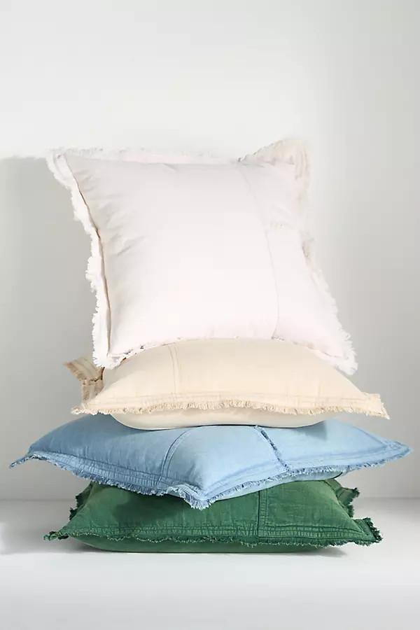 Myla Cotton Duck-Pocket Pillow | Anthropologie (US)