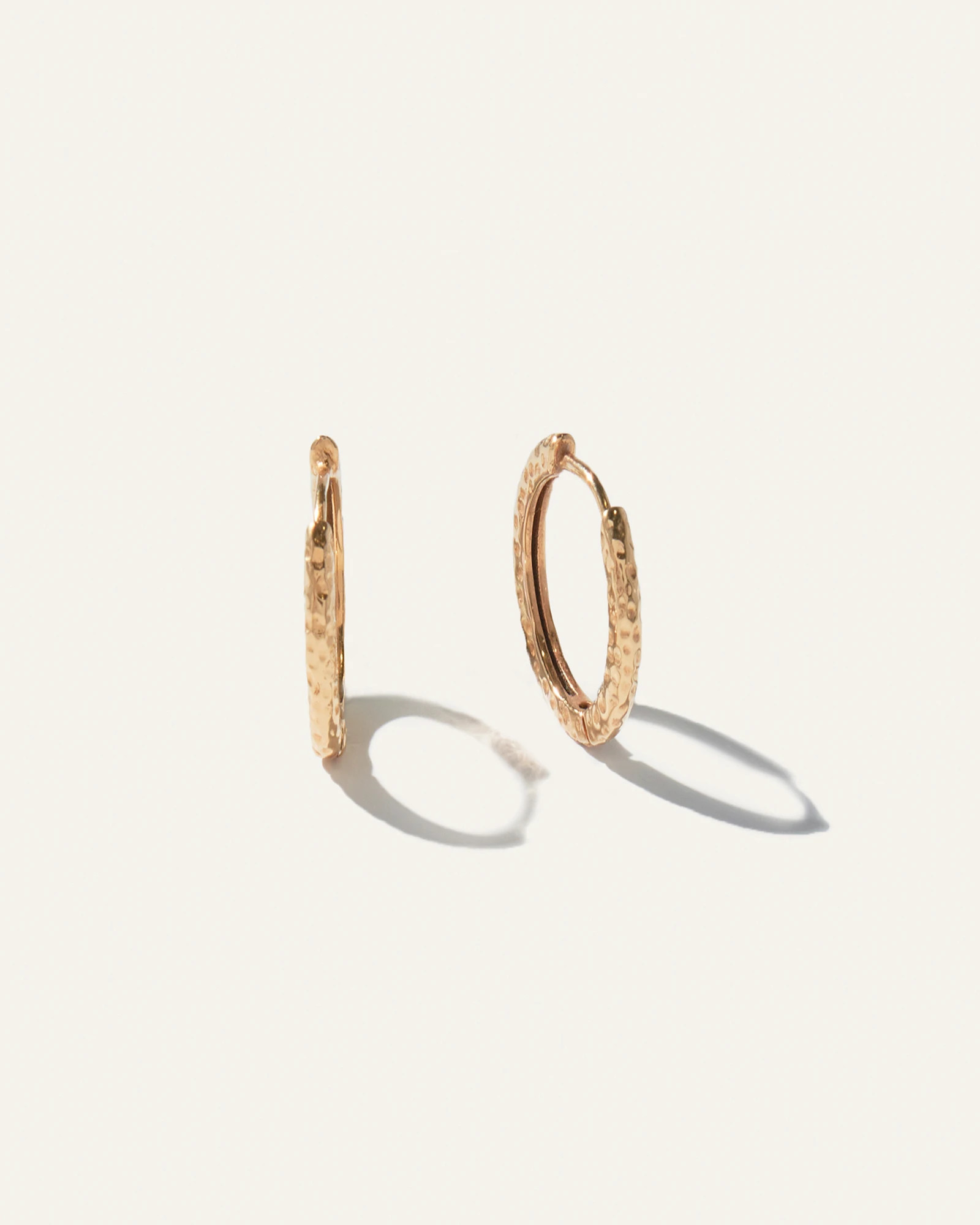 Hammered Nina Small Hoops | Quince