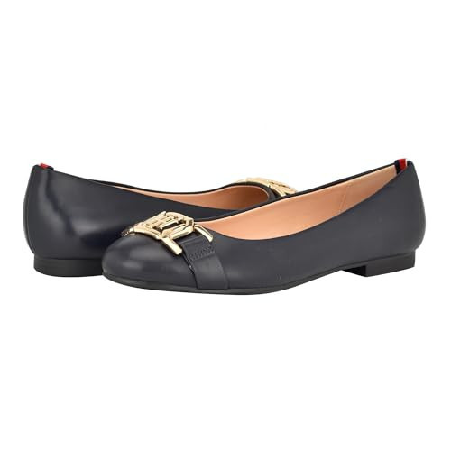 Tommy Hilfiger Women's Gallyne Ballet Flat, Marine Blue 400, 6.5 | Amazon (US)