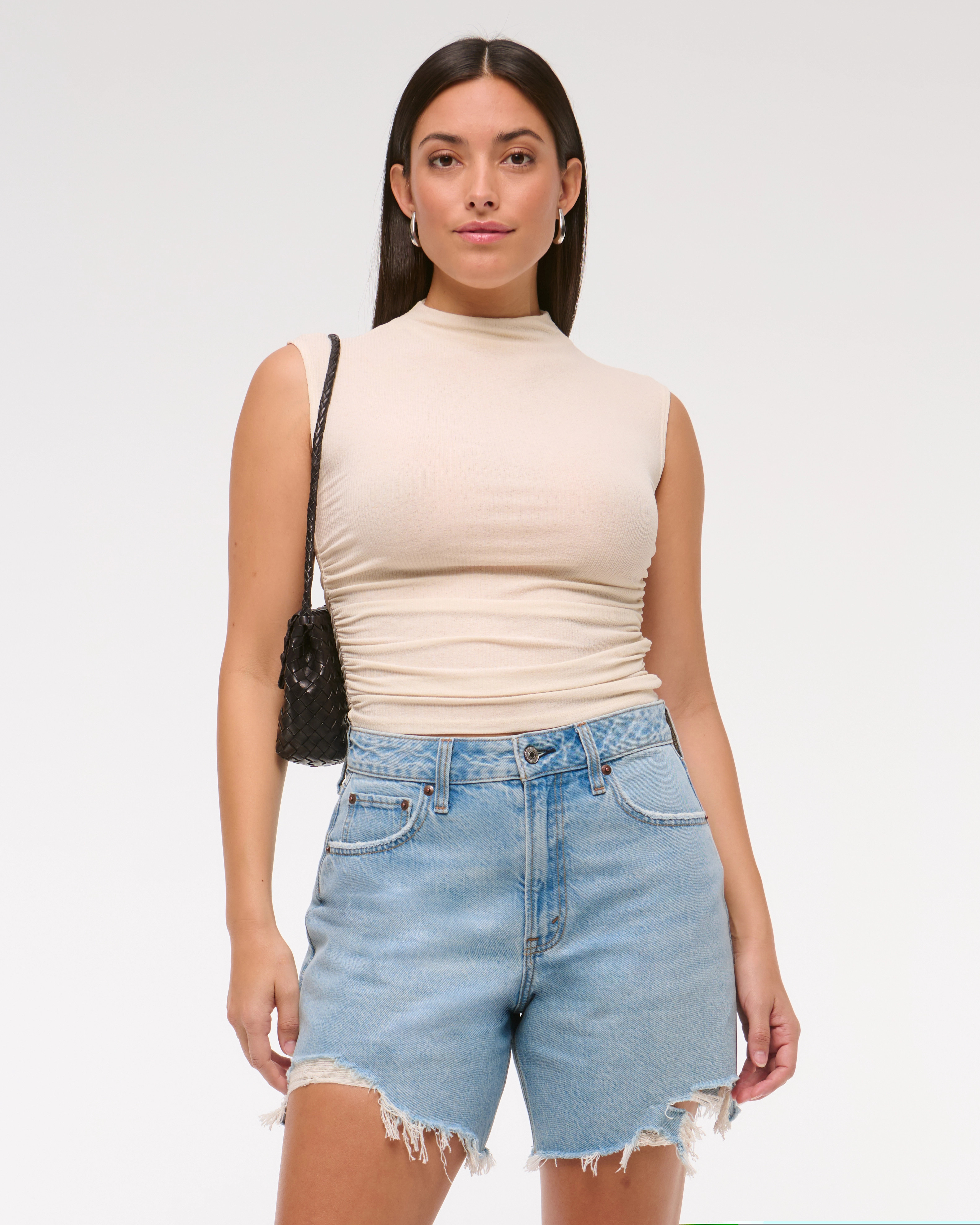 Curve Love High Rise Loose Short | Abercrombie & Fitch (US)