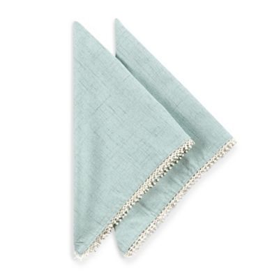 Lenox® French Perle Solid Napkins in Ice Blue (Set of 2) | Bed Bath & Beyond