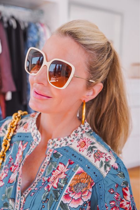 A pair of sunglasses is such a simple way to change your outfit up. I’m wearing a pair of ivory Chloe square sunglasses that are so modern and chic. They’re a little oversized, which I love, but know is not for everyone. 

~Erin xo 

#LTKStyleTip #LTKSeasonal #LTKOver40