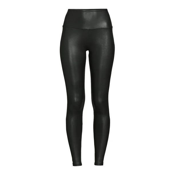 Time and Tru Women's Faux Leather Leggings - Walmart.com | Walmart (US)