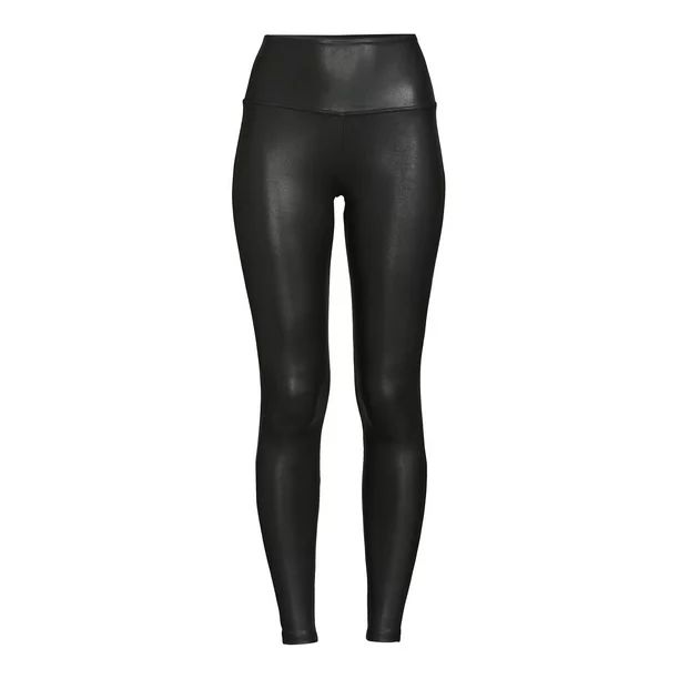 Time and Tru Women's Faux Leather Leggings, Sizes S-XXXL - Walmart.com | Walmart (US)