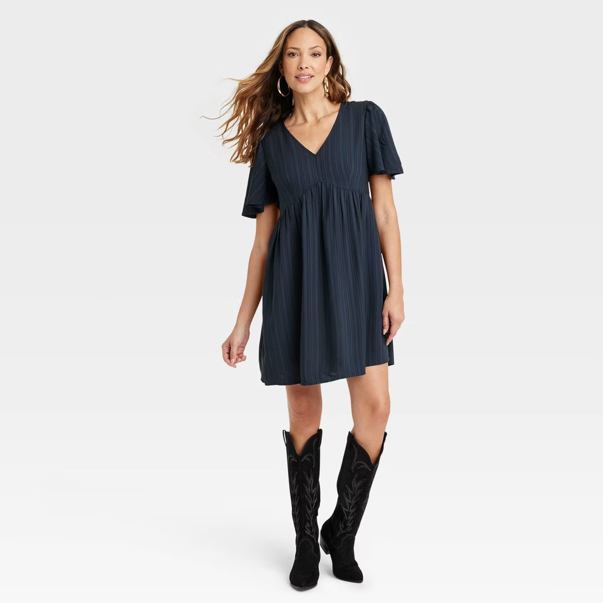 Women's Flutter Short Sleeve A-Line Dress - Knox Rose™ | Target