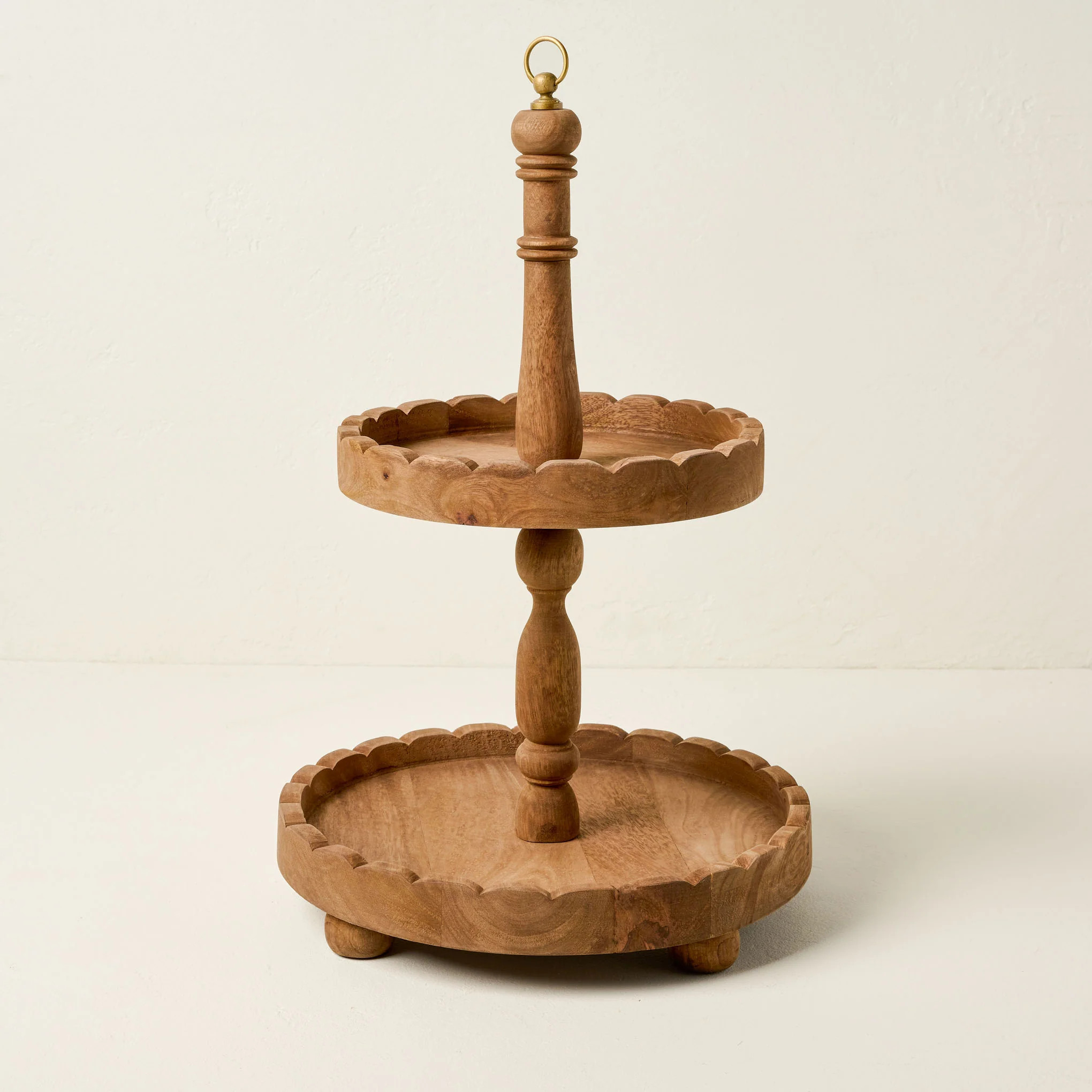 Antiqued Wood Tiered Riser | Magnolia