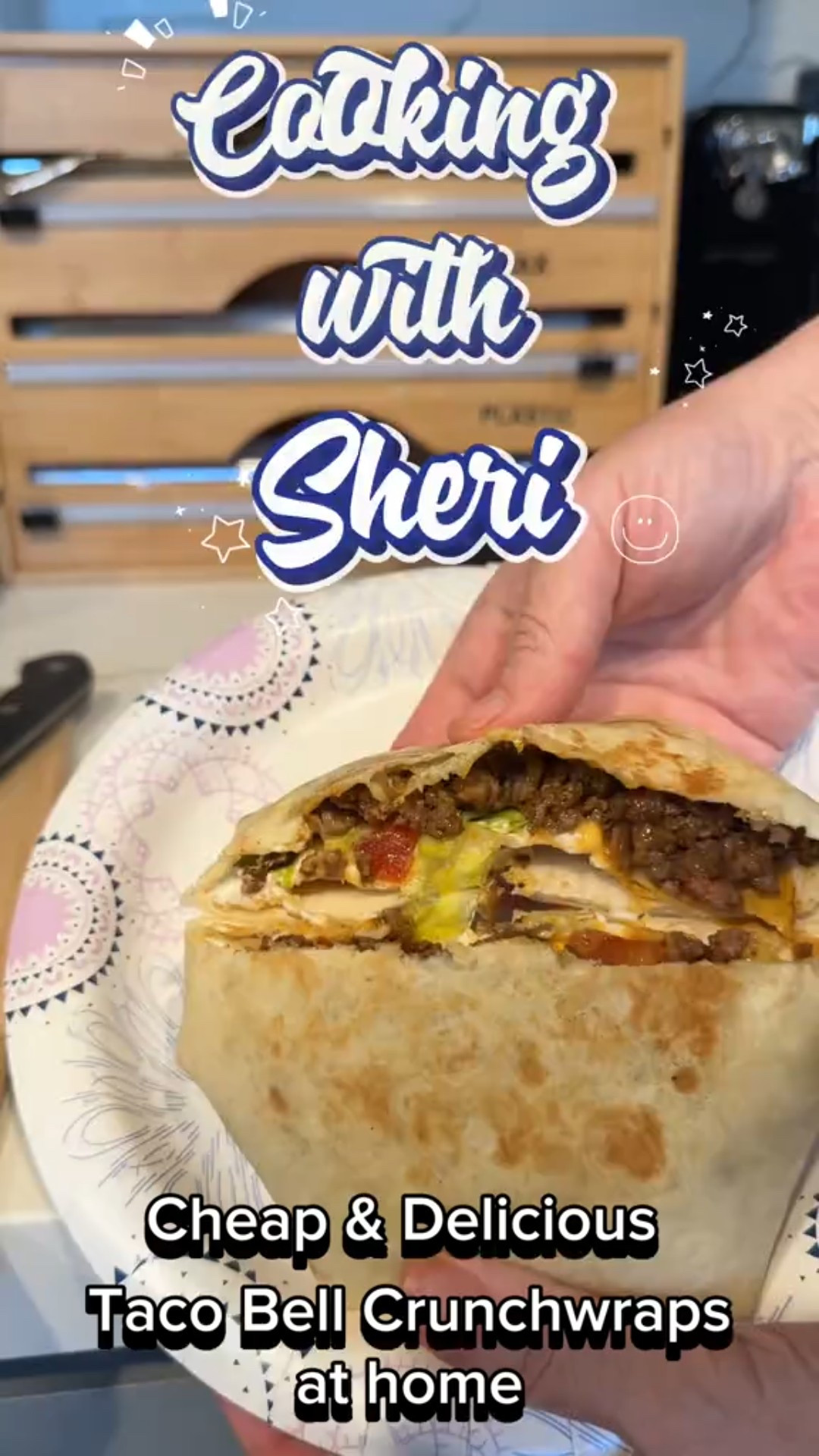 Craving that Taco Bell crunch wrap, but not craving the $6 a piece they cost?
I picked up everything to make these from Walmart which is pretty much everywhere, I had no clue they had so many products on the market.
You can also use regular nacho cheese and taco seasoning if you do not have access to their brand. I would definitely recommend using a griddle so you can toast more than one at a time.

#LTKHome