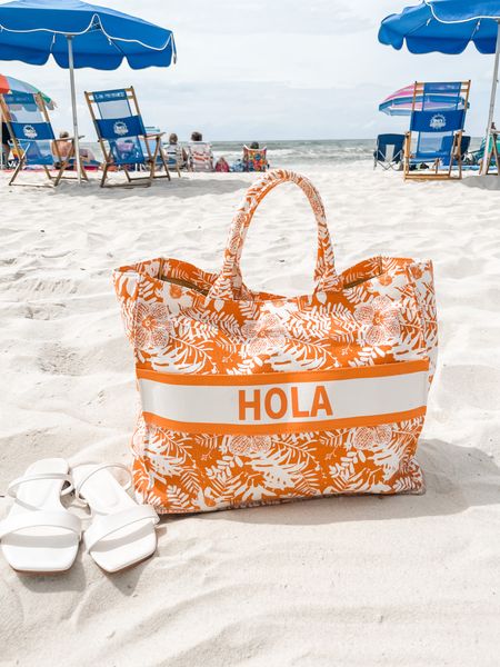 Beach tote bag to carry all your  beach essentials 🌊☀️👙⛱️ 🧴

#LTKswim #LTKfamily #LTKtravel
