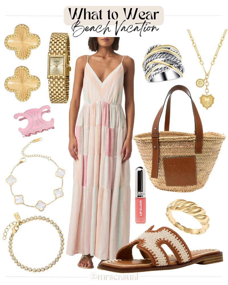 Soft pastels, woven textures, and easy sandals—everything I want to pack for a beach getaway. ☀️🌊 🔗⬇️

#LTKootd #LTKSaleAlert #LTKOver40