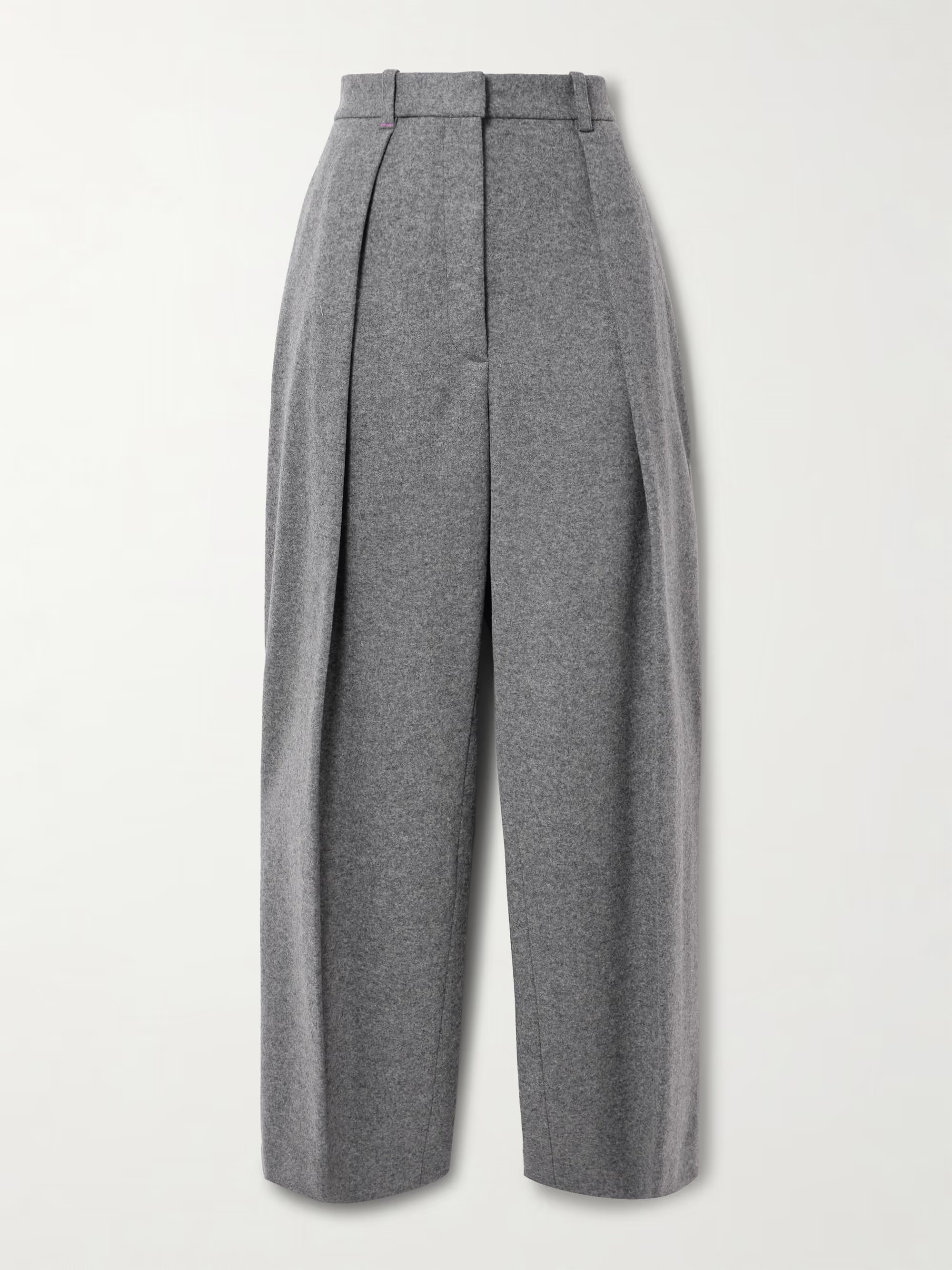 Pleated wool and cashmere-blend tapered pants | NET-A-PORTER (US)