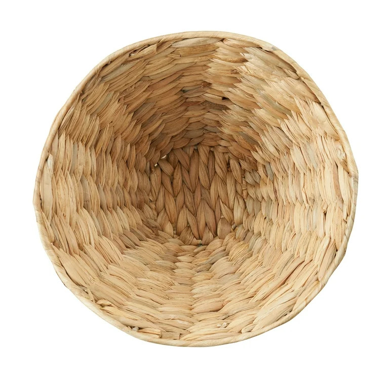 Home Decor Collection Cuenco Decorativo de Jacinto de Agua Natural Tejido Festoneado Redondo de 1... | Walmart (US)