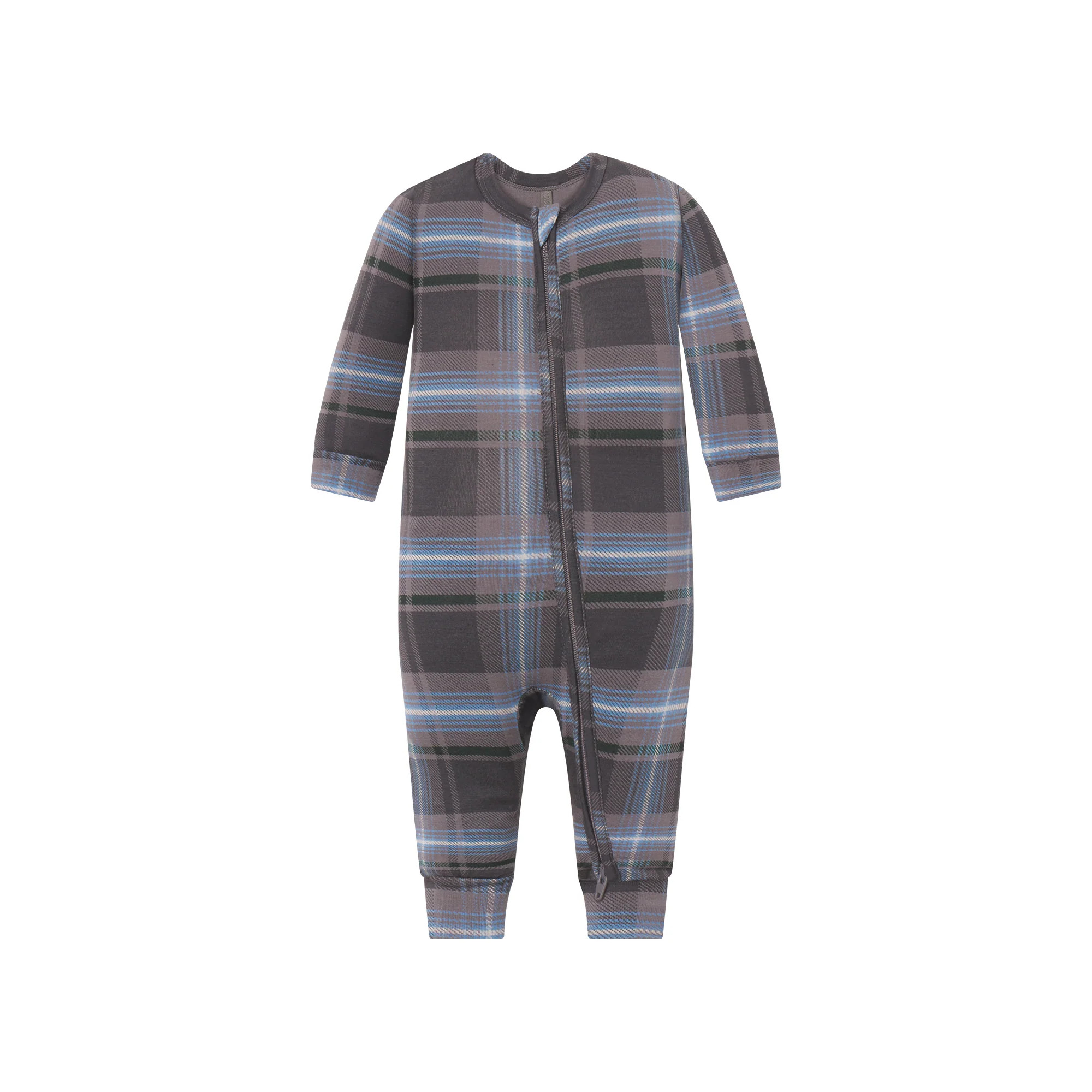 SKIMS SLEEP BABY ONESIE | GLACIER PLAID | SKIMS (US)