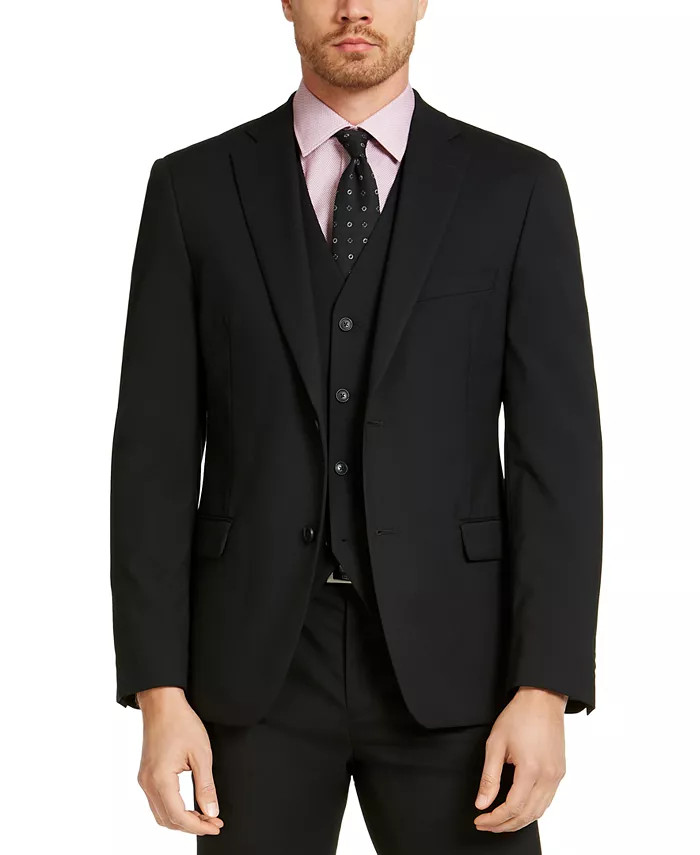 Men's Slim-Fit Stretch Solid Suit Jacket, Created for Macy's | Macys (US)