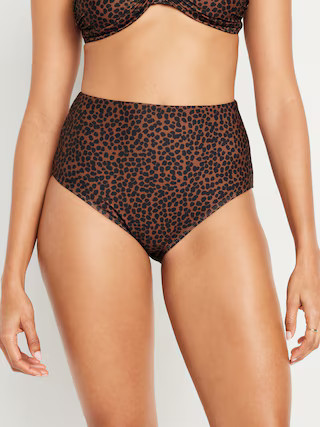 High-Waisted French-Cut Bikini Swim Bottoms for Women | Old Navy (US)