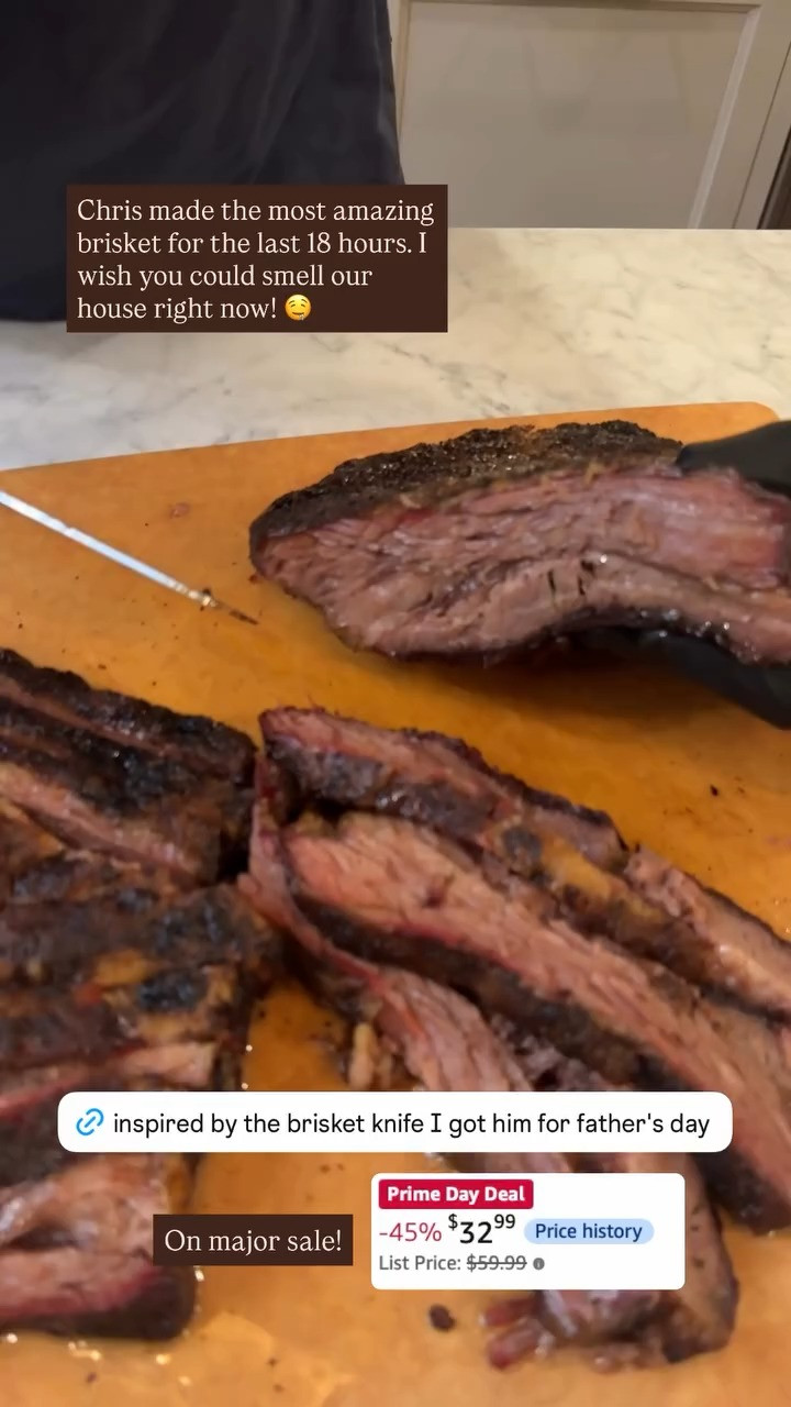 I got Chris this brisket knife for Father's day and it's a great price for Prime Day 

 #LTKfoodie #LTKHome #LTKSaleAlert
