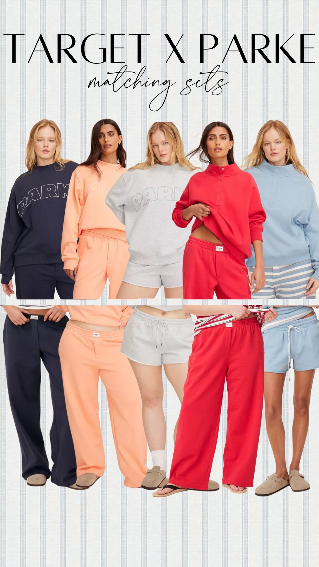 Target x Parke matching sets! Dropping at 2 am CST