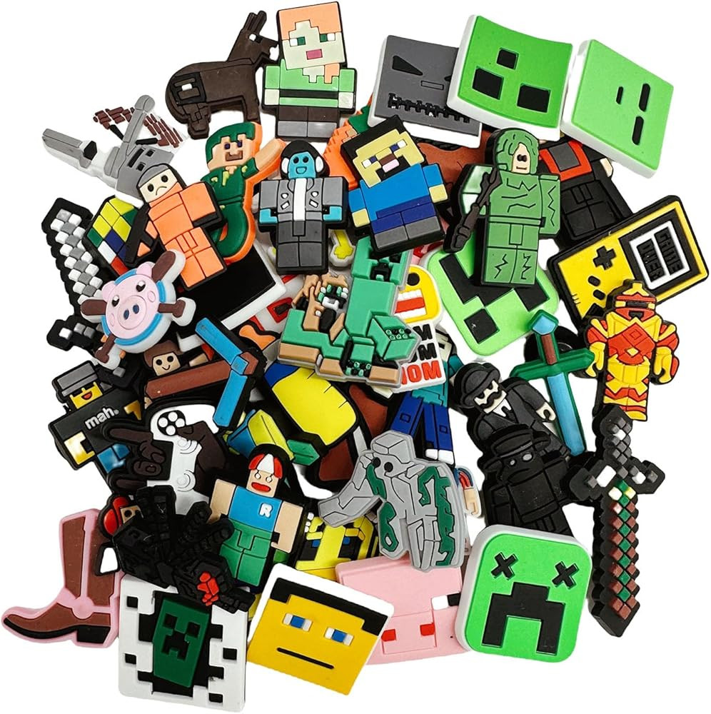 50PCS for Charms boys and teenagers shoes decoration accessories charm cute video Game Charms | Amazon (US)