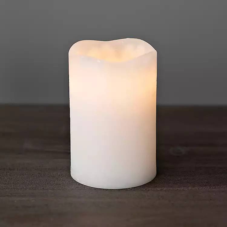 White LED Pillar Candle, 4x6 in. | Kirkland's Home