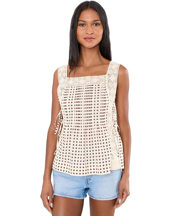 Madewell Women's Sophie top-60s Cambric | Amazon (US)