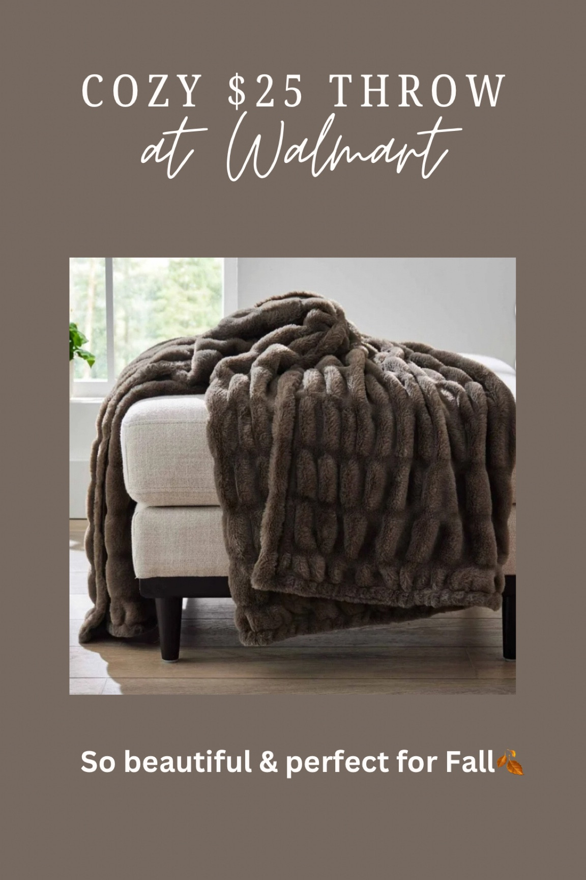 This beautiful soft throw is back in stock at Walmart! Soo cozy & such a great price😍🤎

#LTKHome #LTKFindsUnder50
