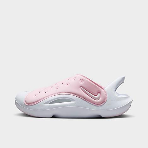 Nike Little Kids Aqua Swoosh Sandals in Pink Foam/White Size: 9.0 | Finish Line (US)