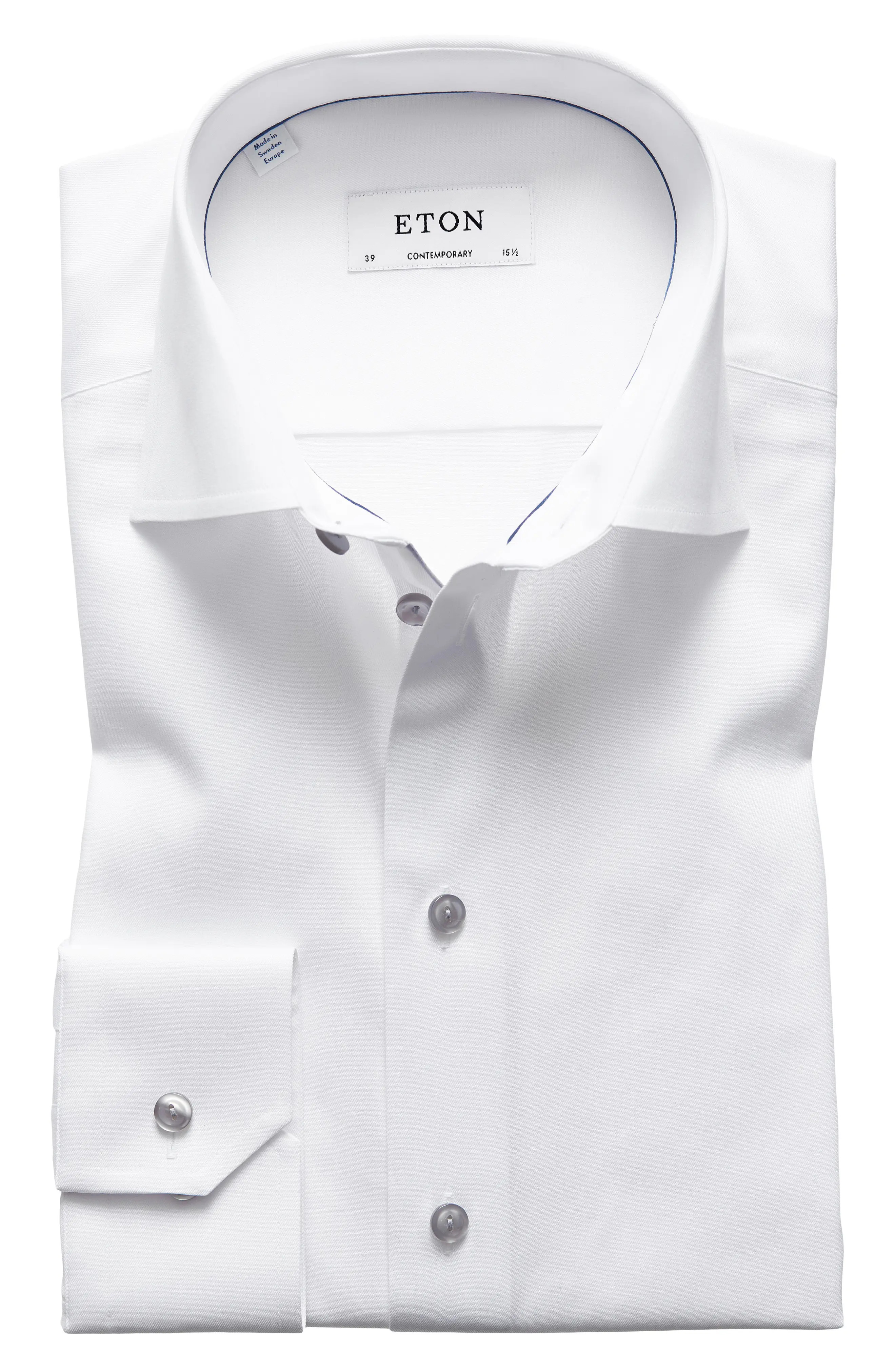 Men's Eton Contemporary Fit Twill Dress Shirt | Nordstrom
