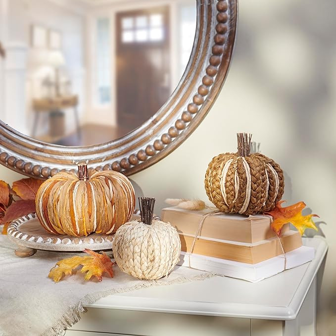 Primitives by Kathy Woven Rattan Pumpkin Set | Amazon (US)