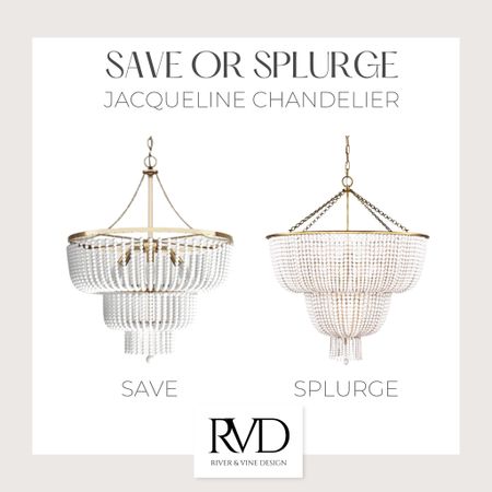 When it comes to splurging, it can be SO hard to decide! Especially when the item you are considering has a hefty price tag. The Jacqueline chandelier is definitely a splurge, but the look doesn't have to be! We are sharing our favorite low-cost alternative
.
#shopltk, #shopltkhome, #shoprvd, #jacquelinechandelier, #beadedchandelier, #circalighting, #spendorsplurge, #lookforless

#LTKsalealert #LTKhome #LTKstyletip