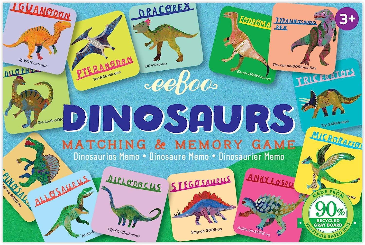 eeBoo Dinosaurs Little Memory and Matching Game | Amazon (US)