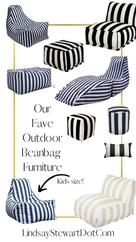 Easy to move, easy to hose down! Our favorite bean bag furniture for outside!

#LTKSeasonal #LTKhome
