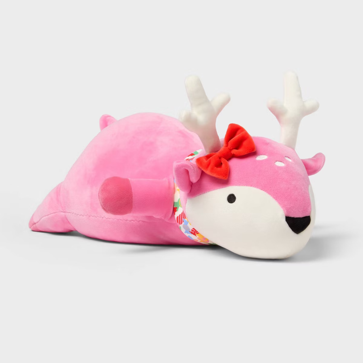 Holiday Pink Deer Weighted Plush Kids' Throw Pillow- Pillowfort™ | Target