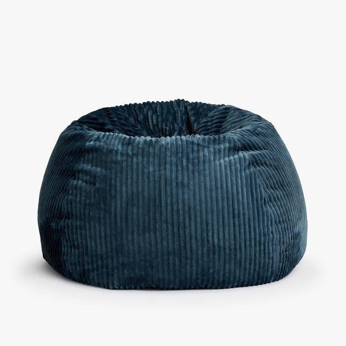 Midnight Chamois Bean Bag Chair Slipcover Only | Pottery Barn Teen
