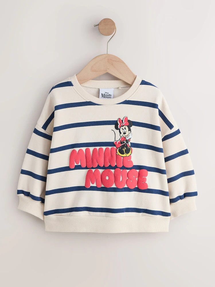 Cream Minnie Mouse Sweatshirt (3mths-7yrs) | Next US