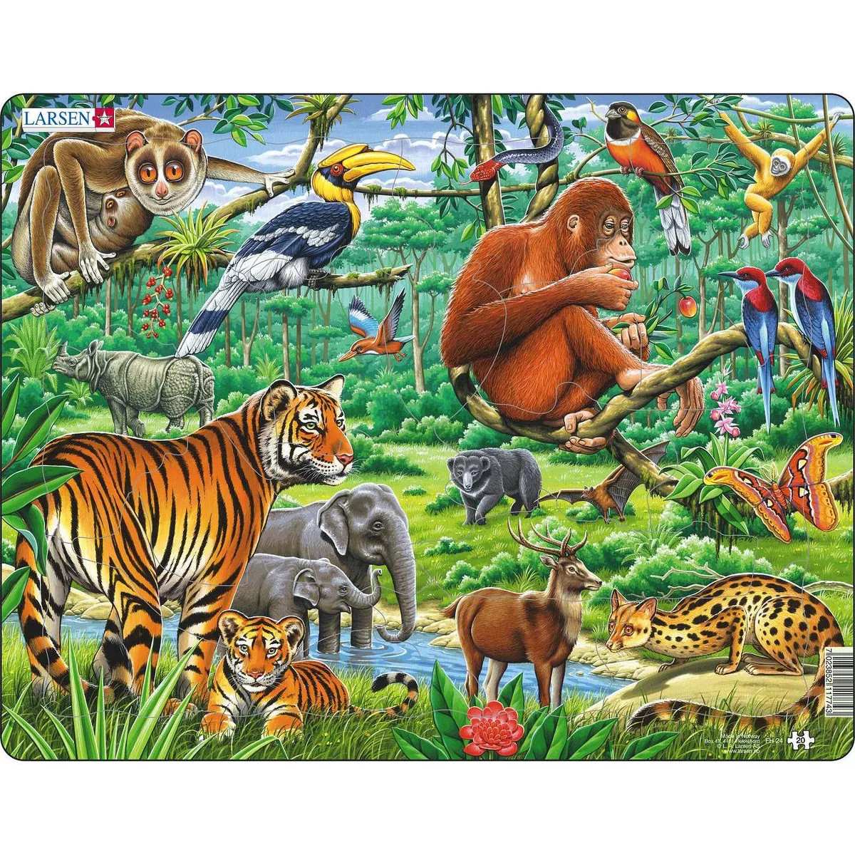 Springbok Larsen Jungle Animals Kids' Jigsaw Puzzle - 20pc | Target