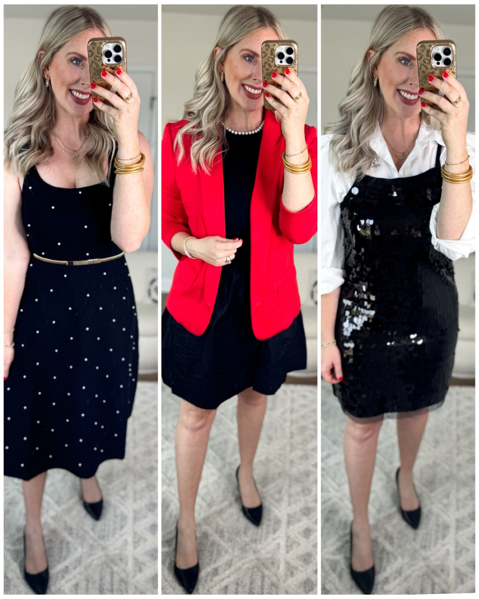 Daily try on, Walmart outfit, Walmart fashion, Walmart try on, holiday style, sequin dress, Pearl dress, red blazer, scuba blazer 

#LTKHoliday #LTKFindsUnder50 #LTKStyleTip