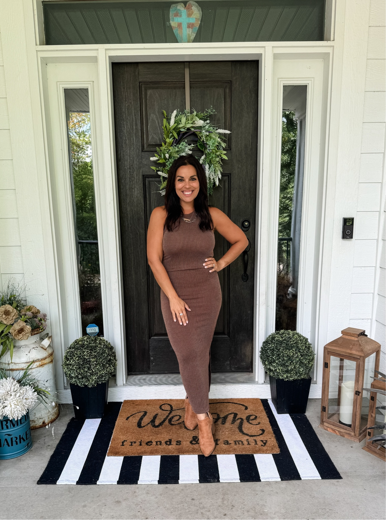 2 Piece Walmart Dress Set perfect for Fall and Layering!! 5ft., 125lbs wearing a Small💕

#Petite #WalmartFind

#LTKFindsUnder50