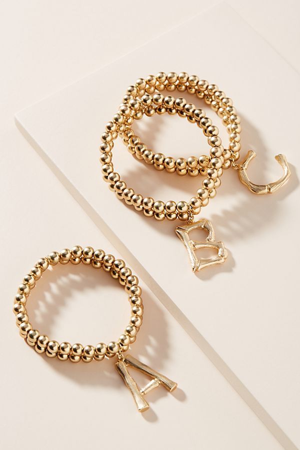 Monogram Beaded Bracelet | Anthropologie (US)