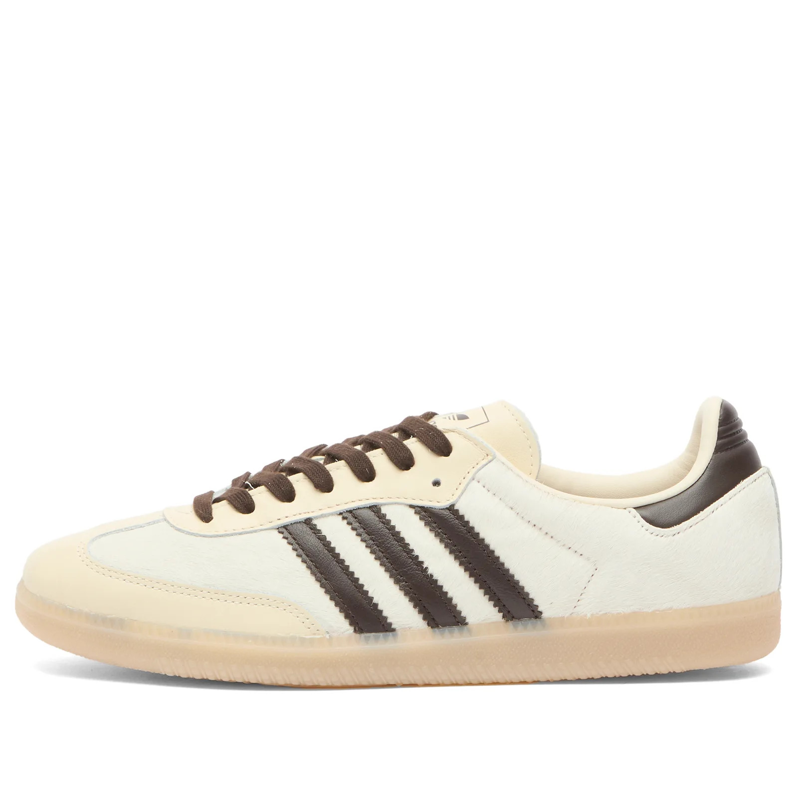 Adidas Samba Og Sneaker in Cream White/Mystery Brown/Gum, Size UK 8 | END. Clothing