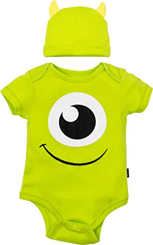 Disney Monsters Inc. 2-Piece Bodysuit and Hat Set Mike Newborn | Amazon (US)
