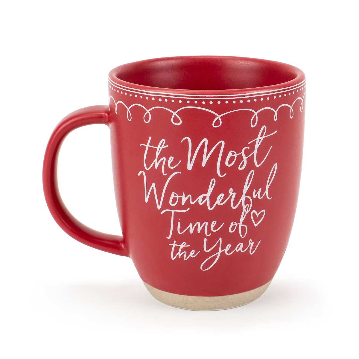 Elanze Designs Wonderful Raw Clay Bottom Red 16 ounce Ceramic Christmas Coffee Mug | Target